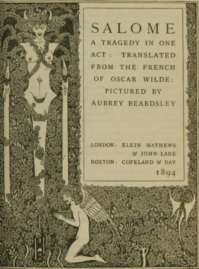 Beardsley cover design for Salomé