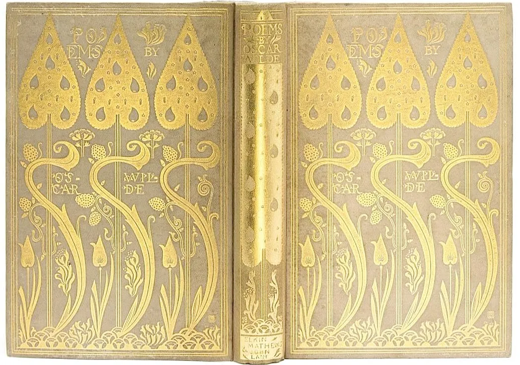 Cover of Poems (1892 issue), designed by Charles Ricketts