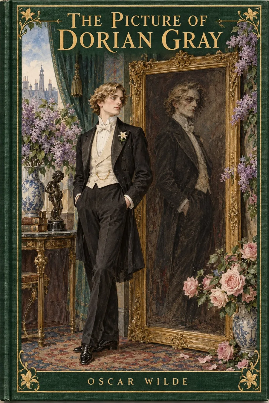 Painted cover for The Picture of Dorian Gray