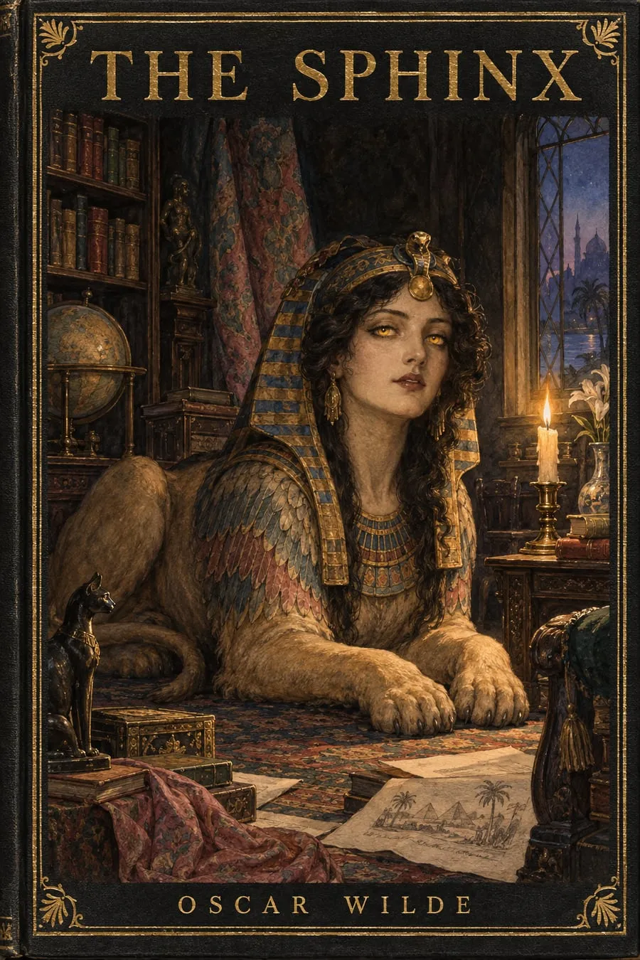 Painted cover for The Sphinx
