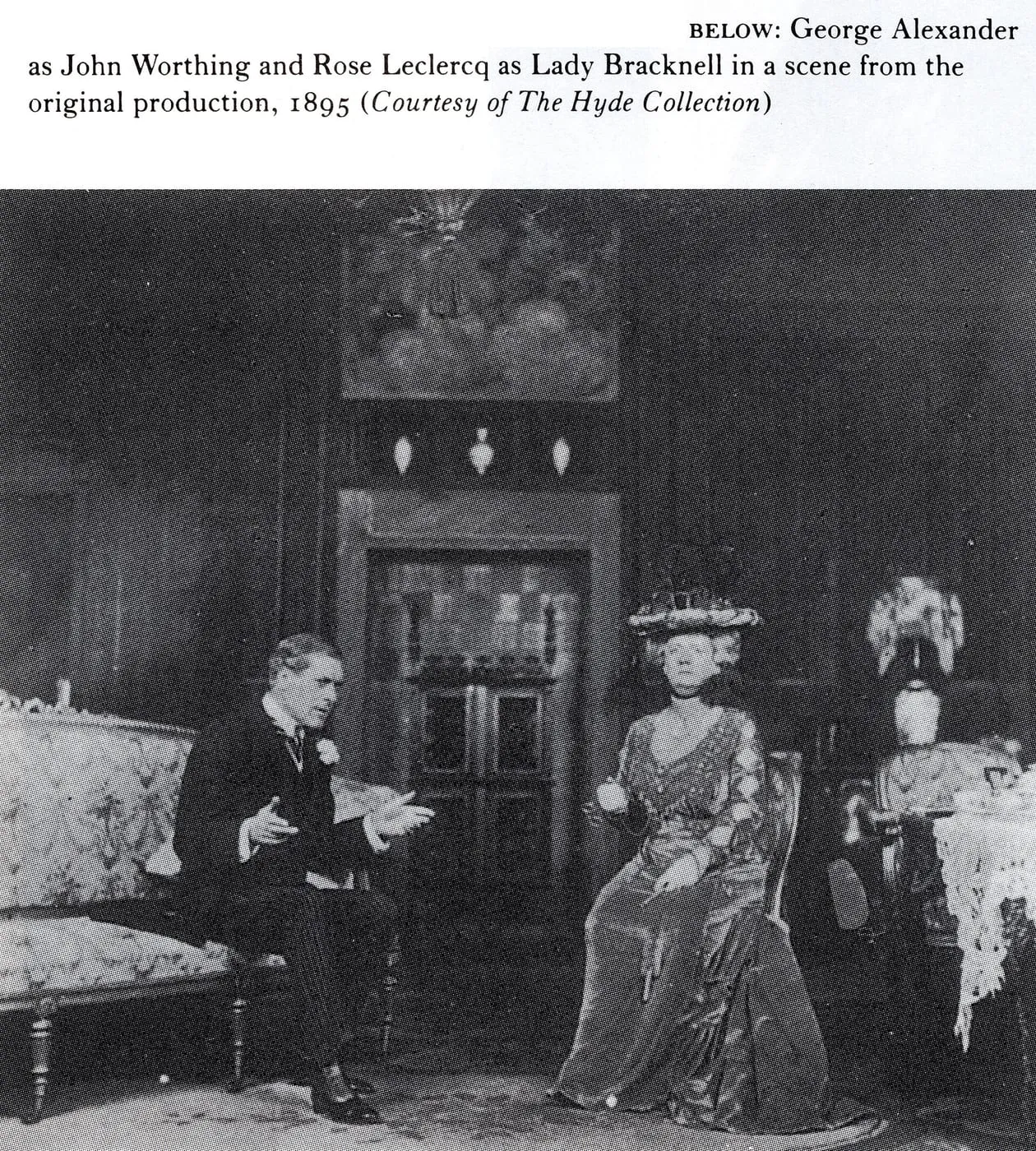 George Alexander and Rose Leclercq in The Importance of Being Earnest, 1895