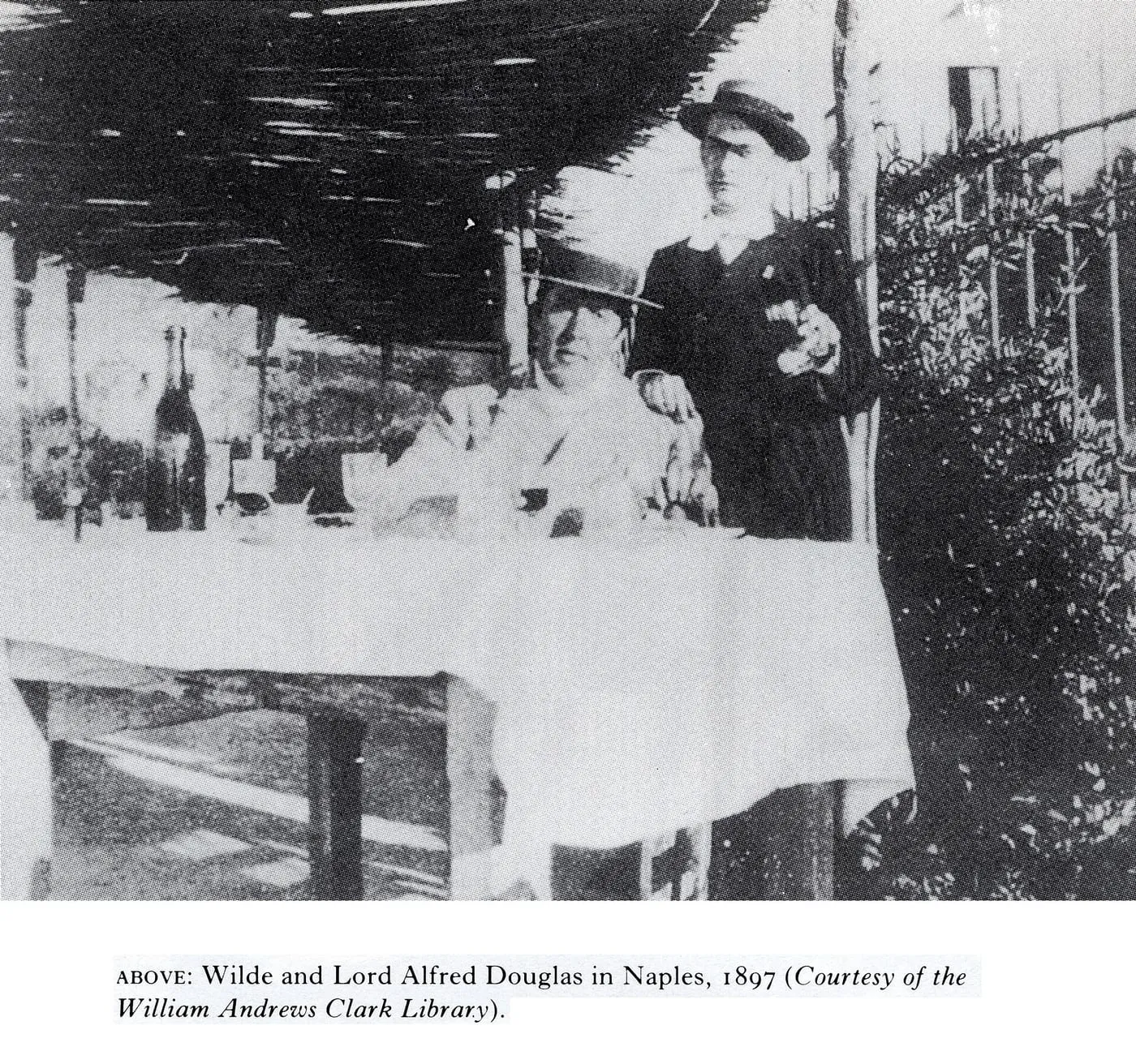 Oscar Wilde and Lord Alfred Douglas in Naples, 1897