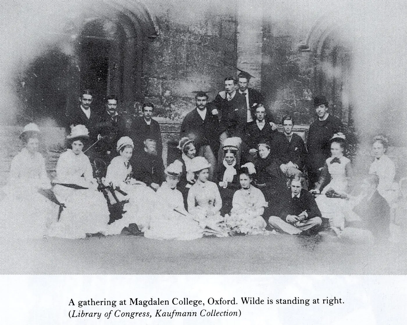 Oscar Wilde at Magdalen College, Oxford (1870s)