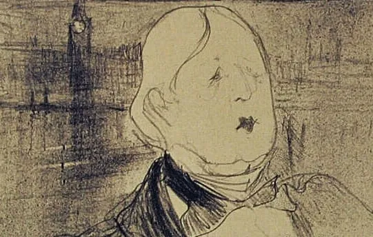 Oscar Wilde by Henri de Toulouse-Lautrec (c. 1895-96)