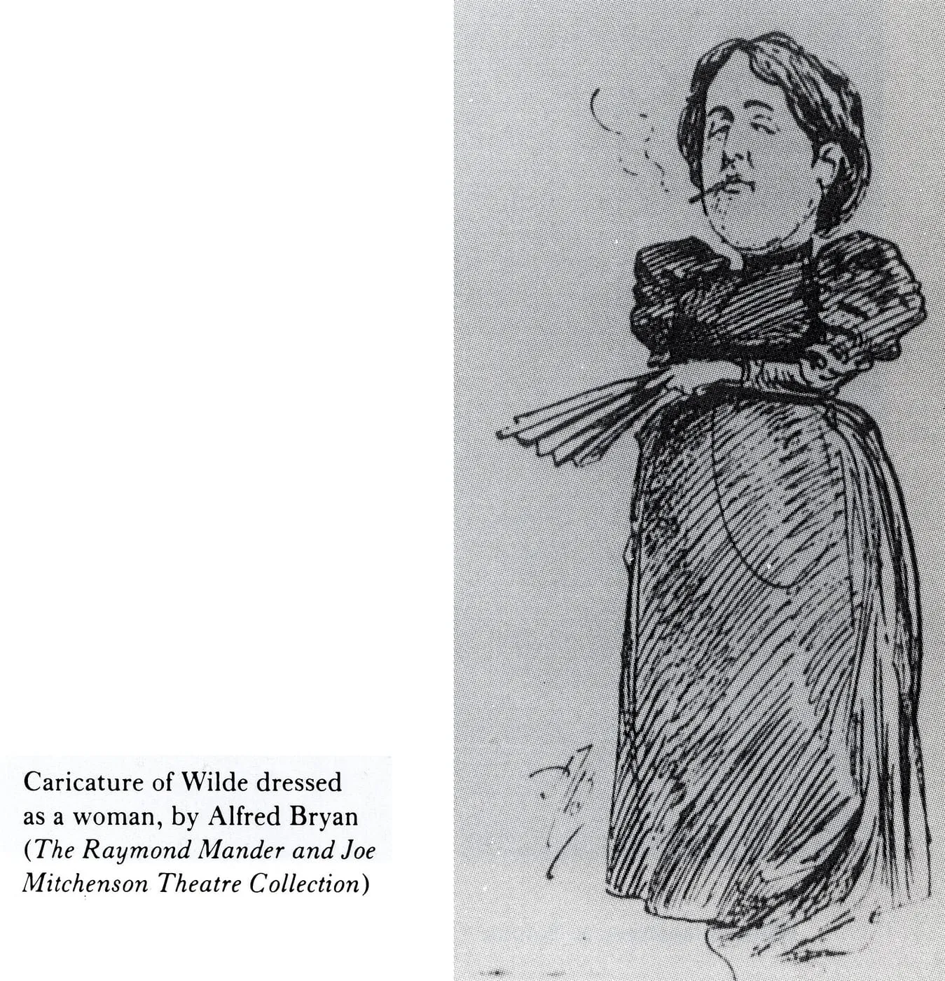 Oscar Wilde, caricature by Alfred Bryan