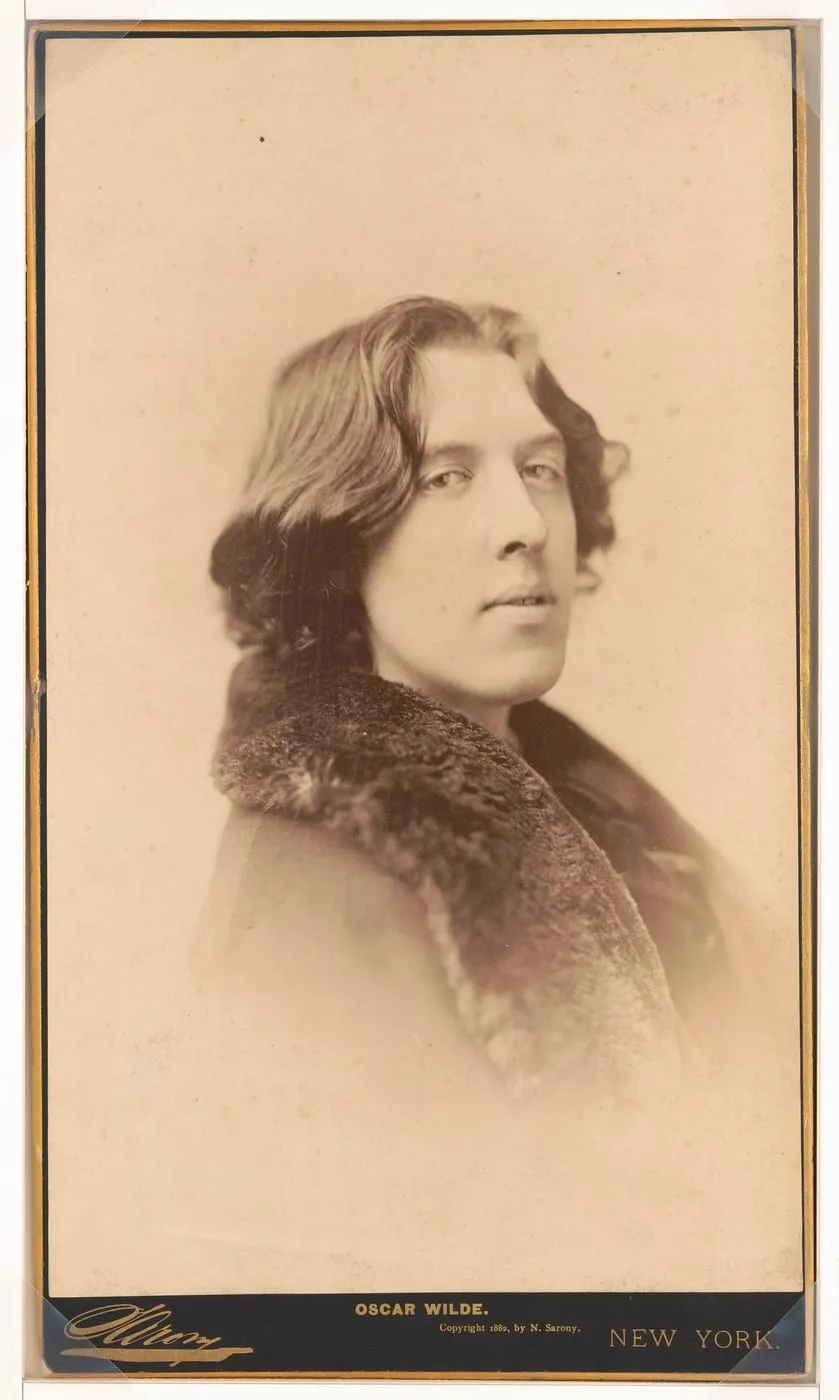 Oscar Wilde, Sarony cabinet card (Library of Congress LCCN 98519711)