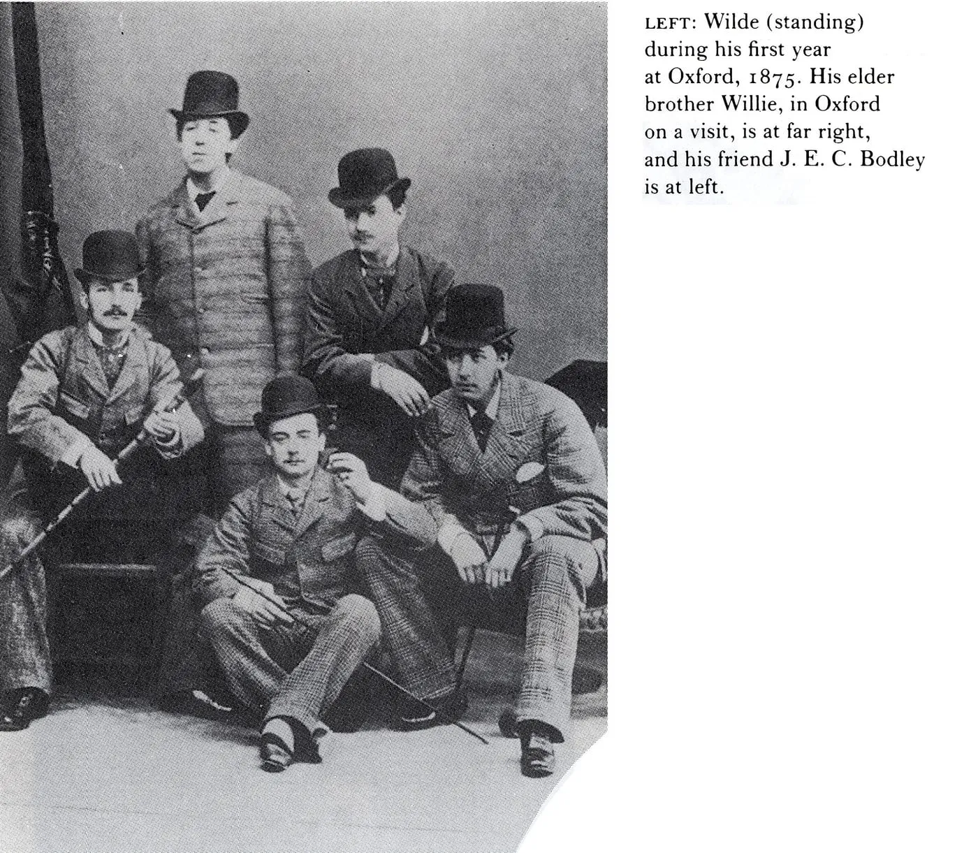 Oscar Wilde, Willie Wilde and J. E. C. Bodley at Oxford (1875)