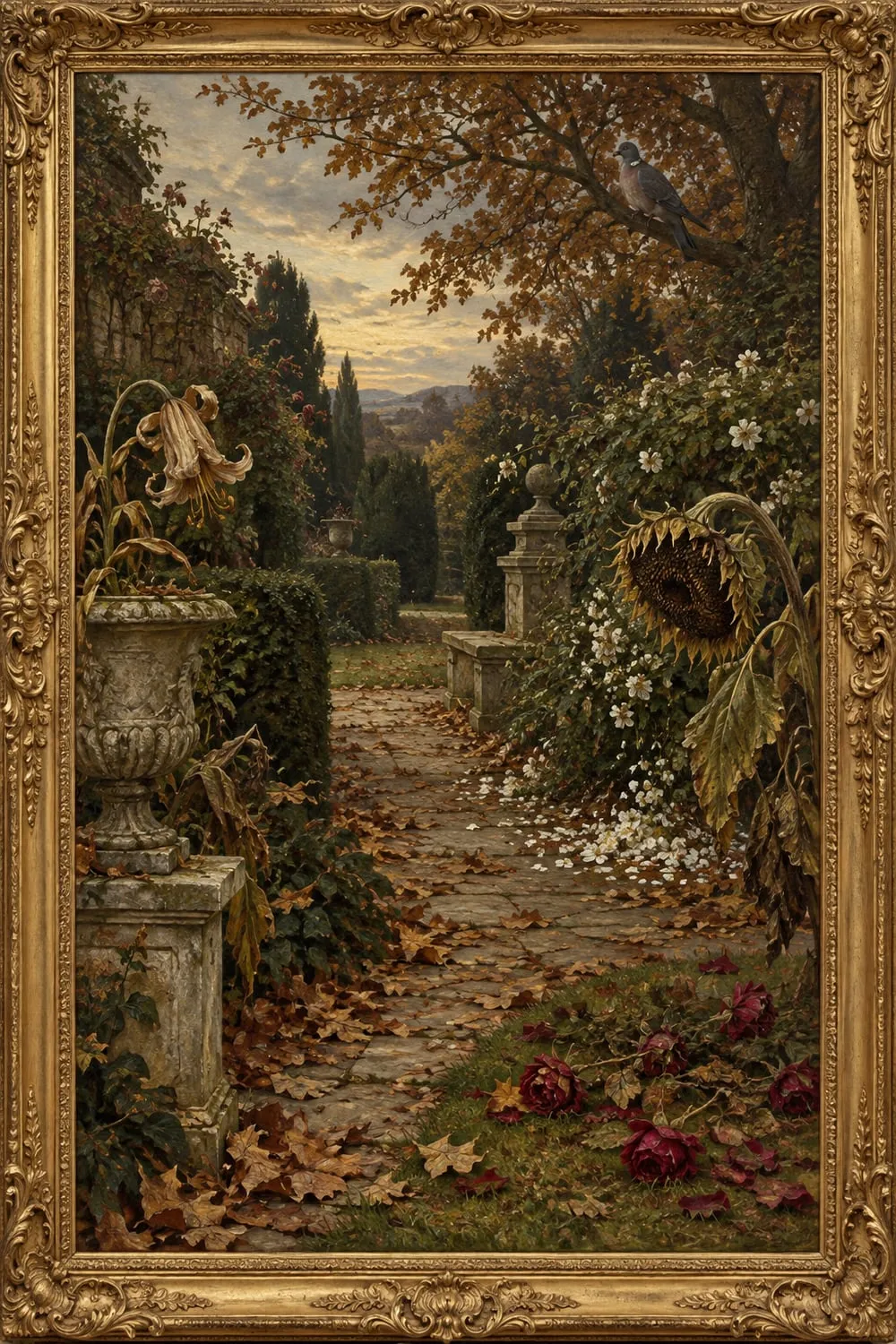 Painted cover for Le Jardin