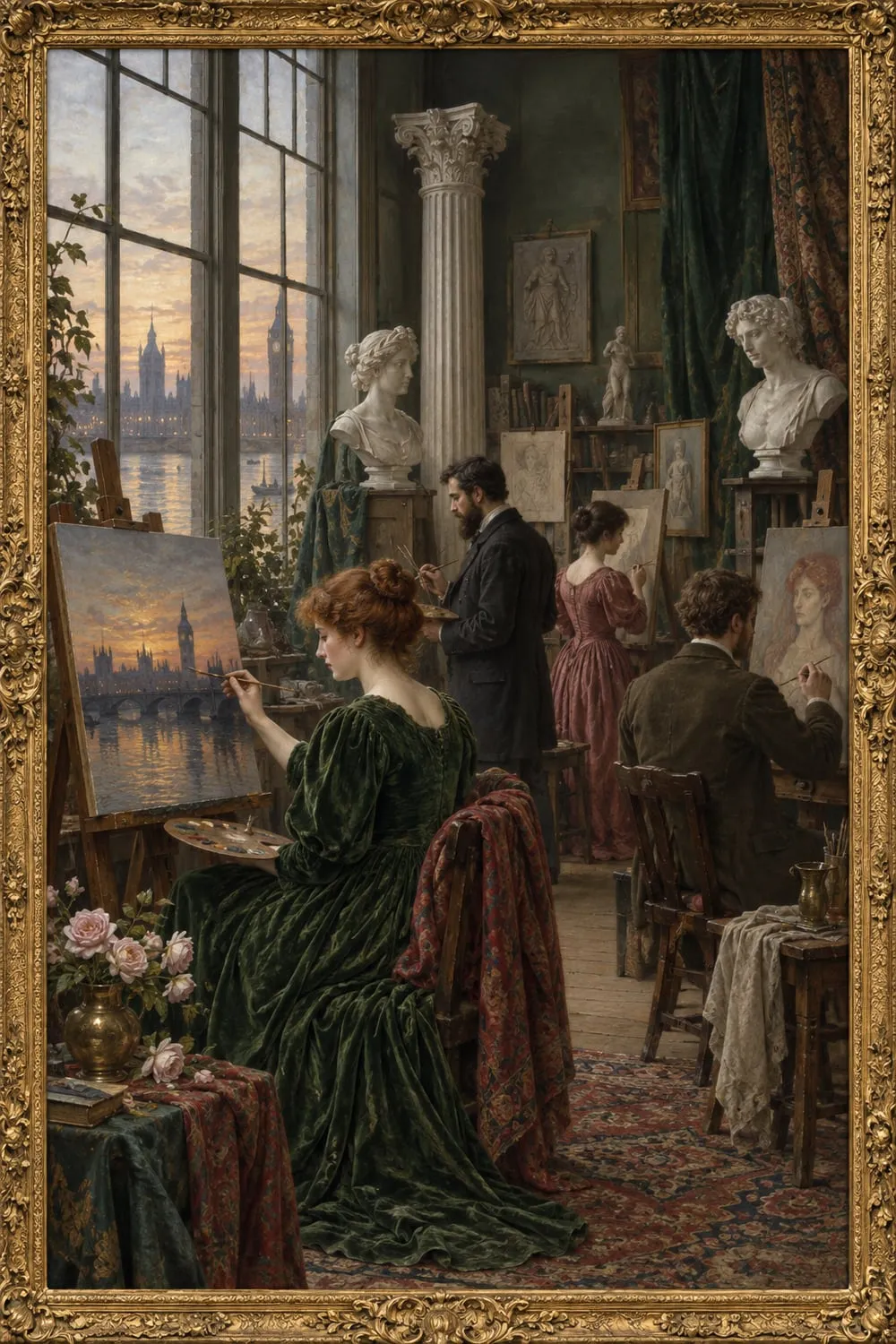 Painted cover for Lecture to Art Students