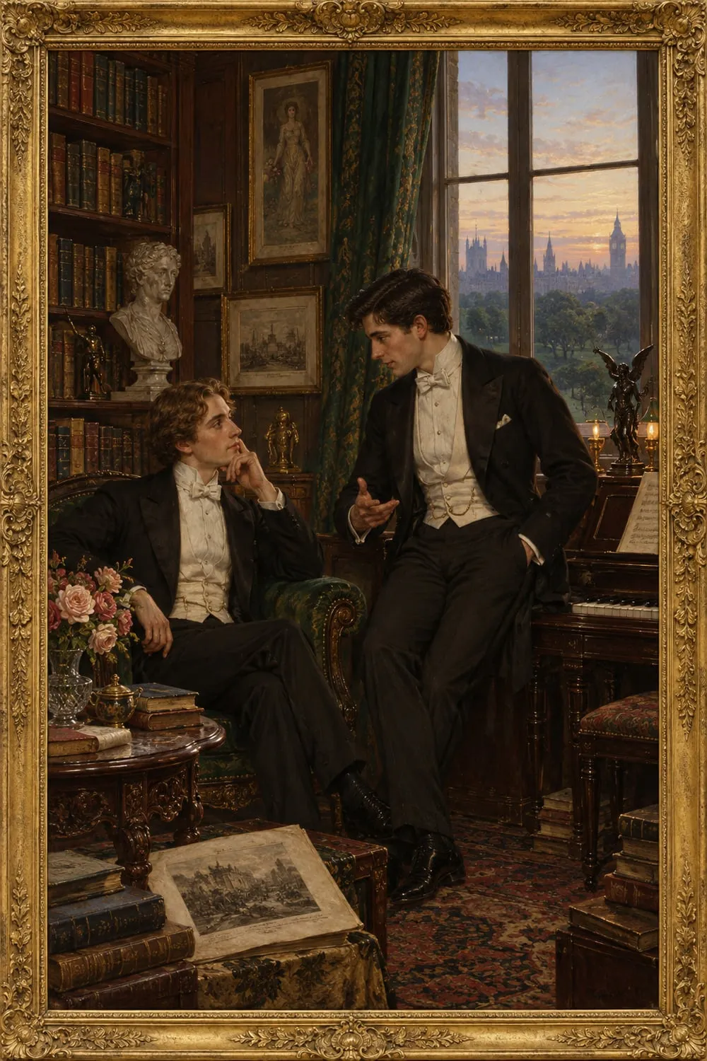 Painted cover for The Critic as Artist