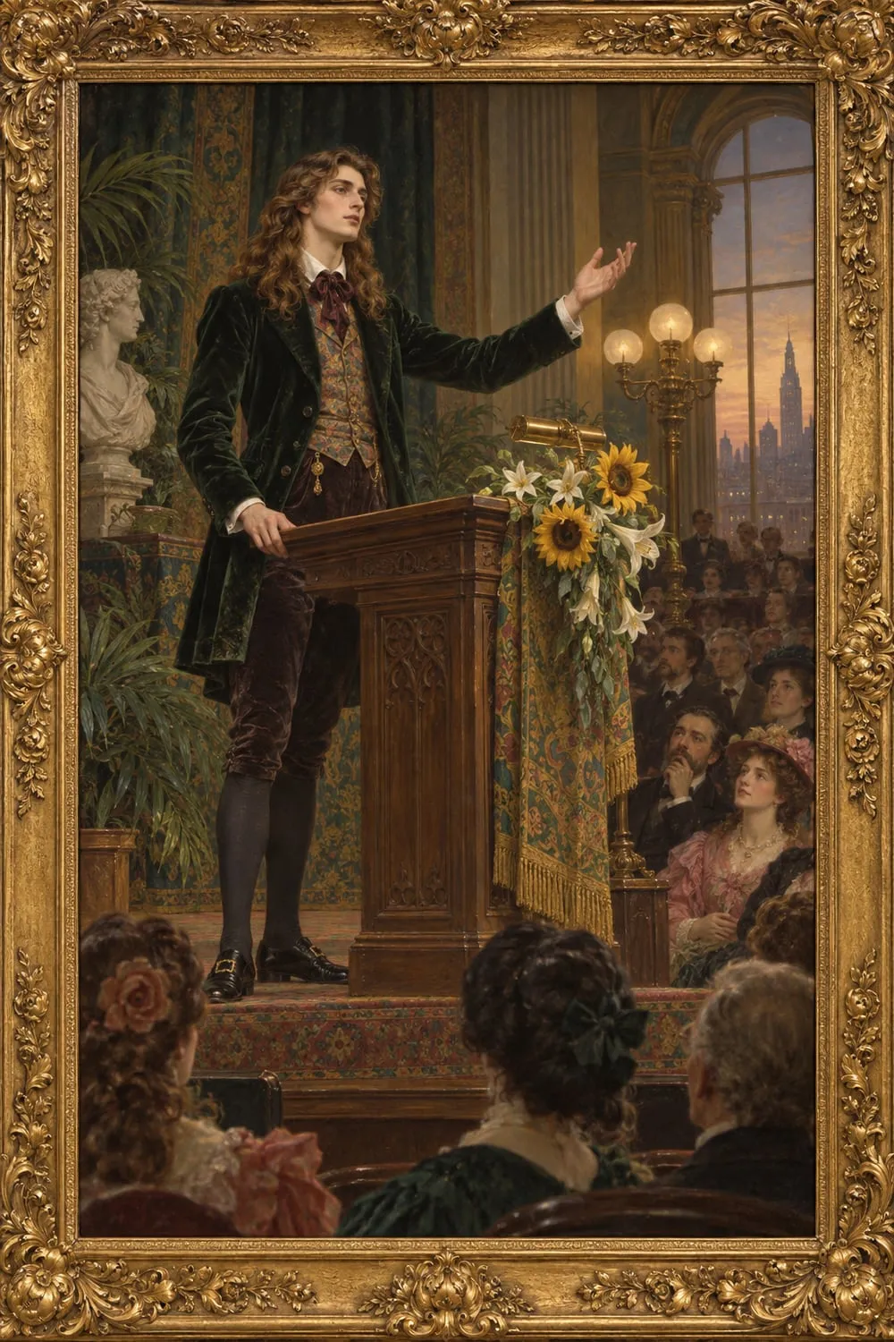 Painted cover for The English Renaissance of Art