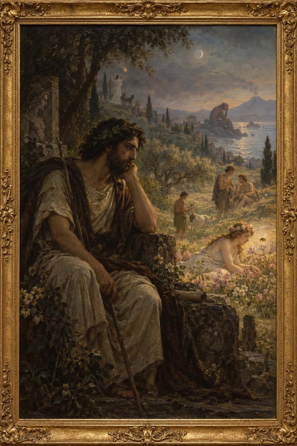 Painted cover for Theocritus