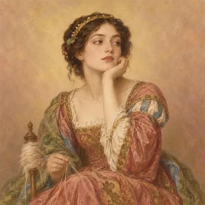 Painted portrait of Bianca