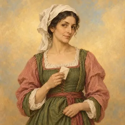 Painted portrait of Maria