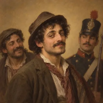Painted portrait of Citizens and soldiers