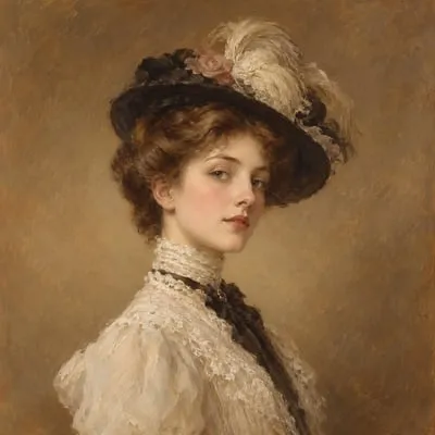 Painted portrait of Gwendolen Fairfax
