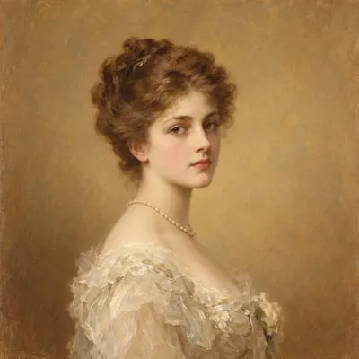 Painted portrait of Lady Agatha Carlisle