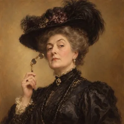 Painted portrait of Lady Bracknell