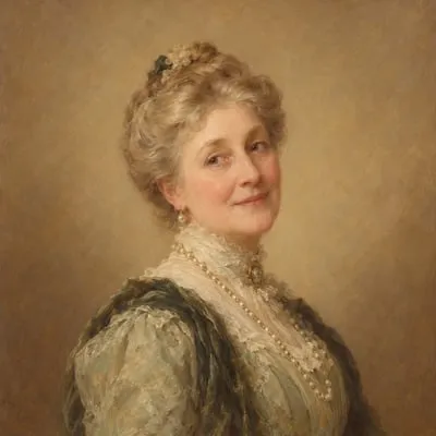 Painted portrait of Lady Hunstanton