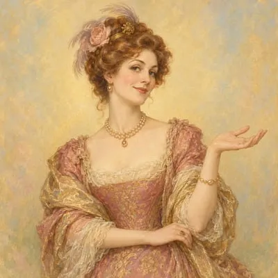 Painted portrait of Lady Windermere