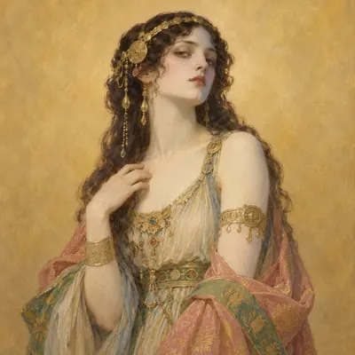 Painted portrait of Salomé