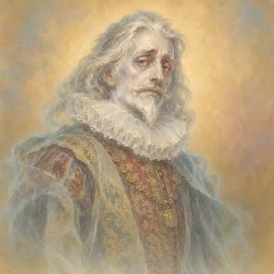 Painted portrait of Sir Simon de Canterville (the Canterville Ghost)