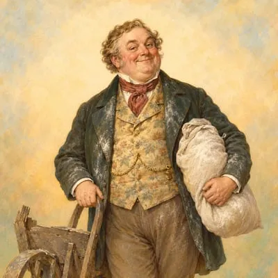 Painted portrait of Hugh the Miller