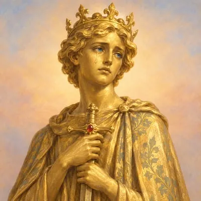 Painted portrait of The Happy Prince