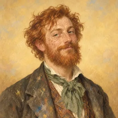 Painted portrait of Alan Trevor