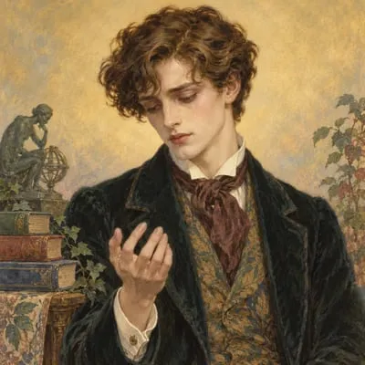 Painted portrait of The Student