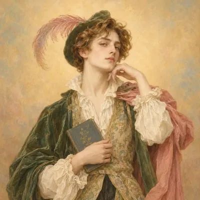 Painted portrait of Cyril Graham