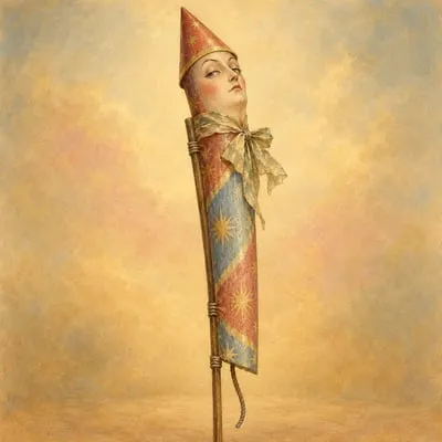 Painted portrait of The Remarkable Rocket