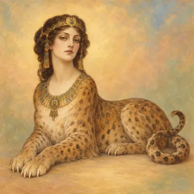 Painted portrait of The Sphinx