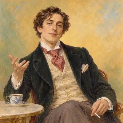 Painted portrait of The narrator
